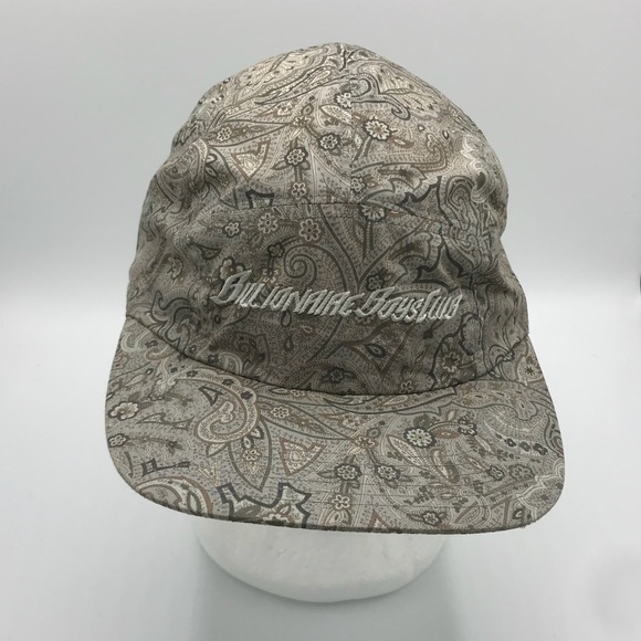 BILLIONAIRE BOYS CLUB Grey Paisley Adjustable DAD HAT